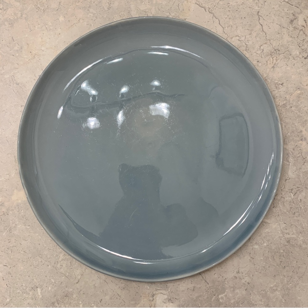 Canvas blue dinner plate #1